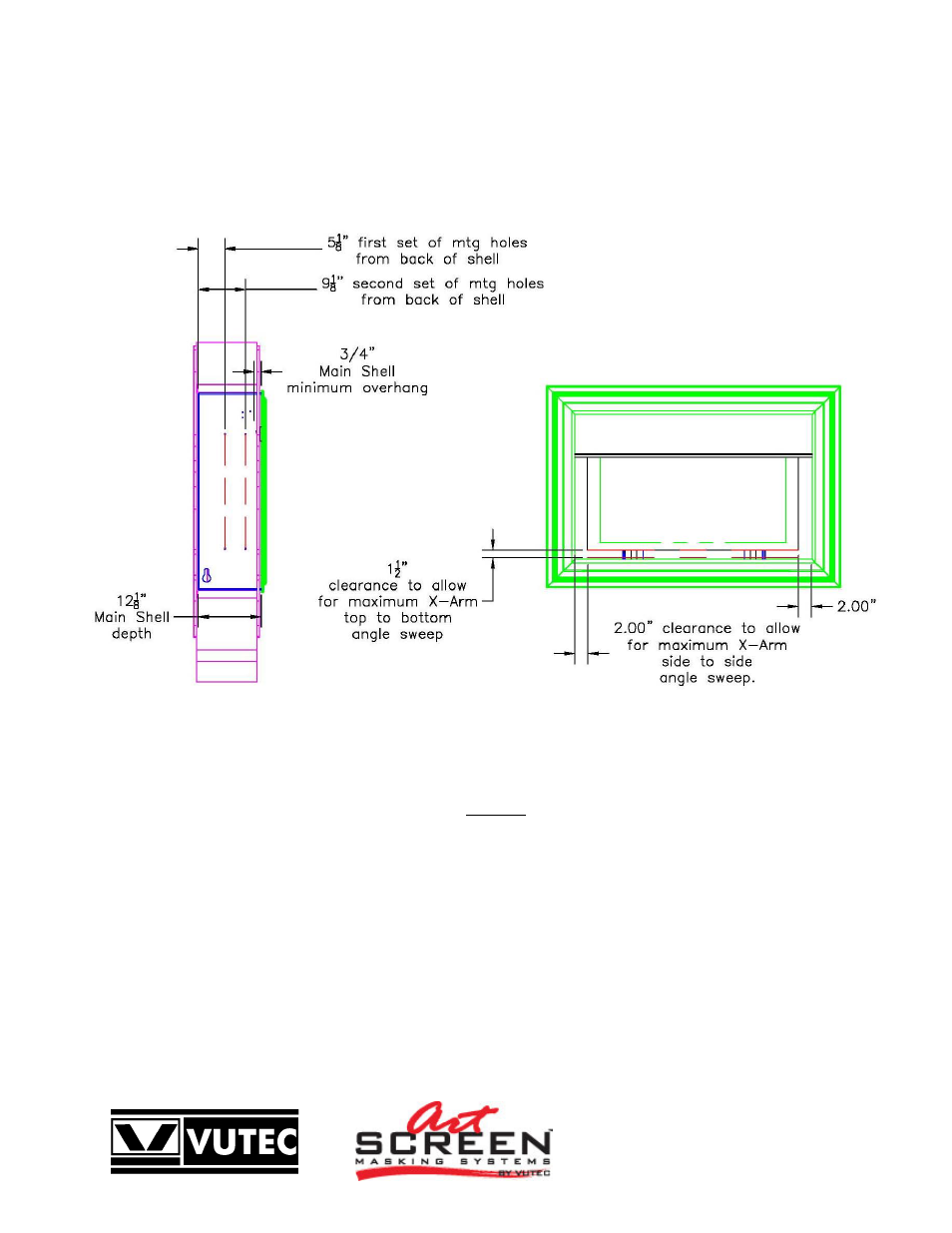 Vutec ARTSCREEN R-SERIES - Installation Instructions User Manual | Page 7 / 12