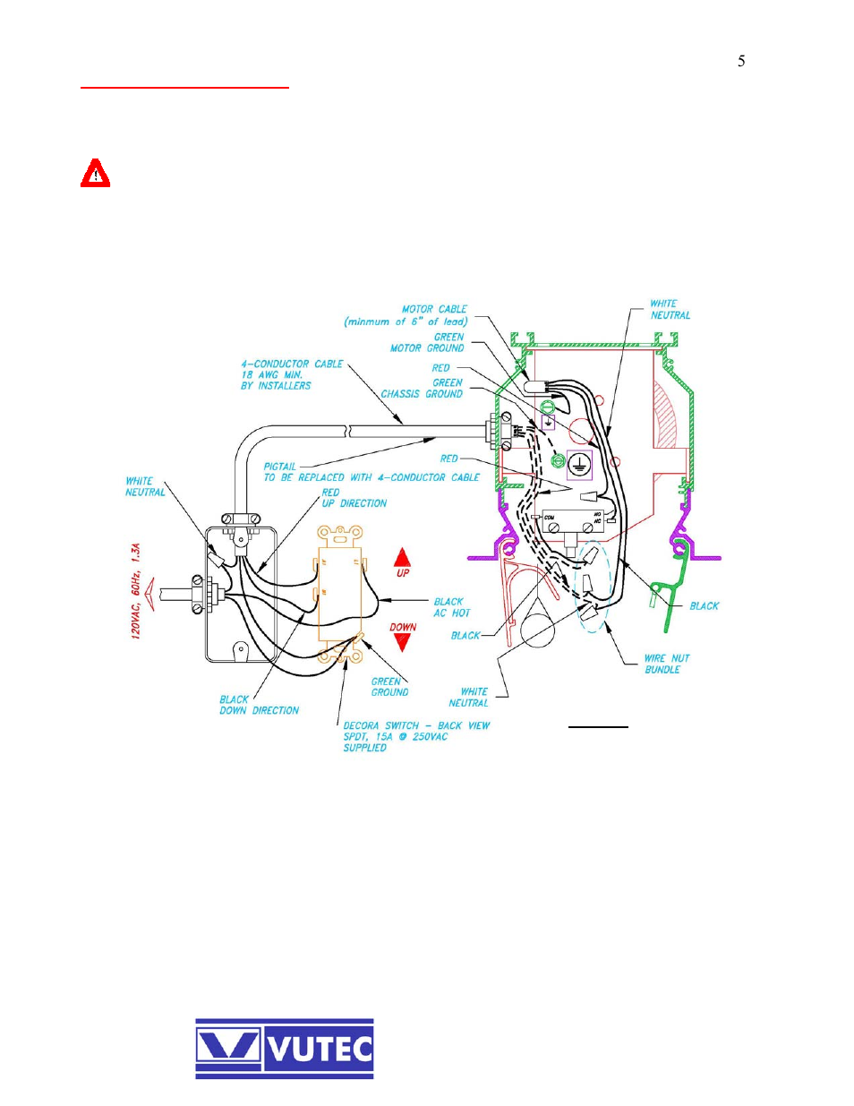 Vutec LECTRIC II - Installation Instructions User Manual | Page 6 / 12