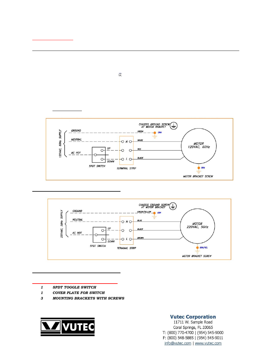 Vutec LECTRIC I - Installation Instructions User Manual | Page 4 / 4