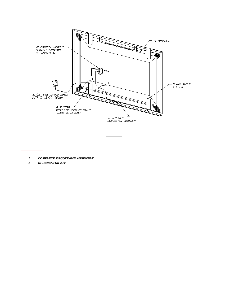 Part list | Vutec DECOFRAME Slimline - Installation Instructions User Manual | Page 6 / 7