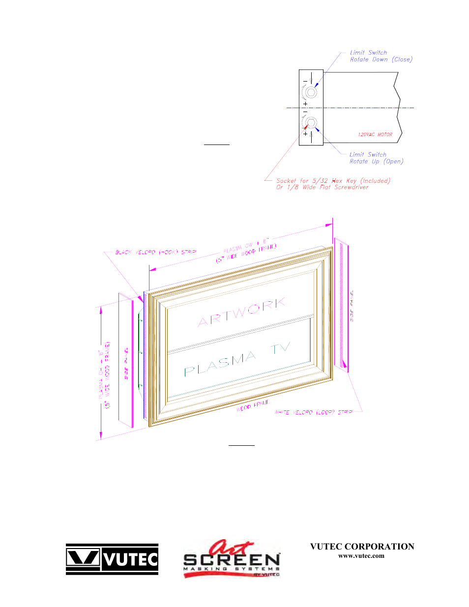 Vutec ARTSCREEN Surface Hook - Installation Instructions User Manual | Page 3 / 7