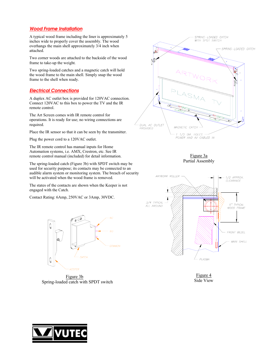 Vutec ARTSCREEN Recessed Clip Instructions User Manual | Page 2 / 7