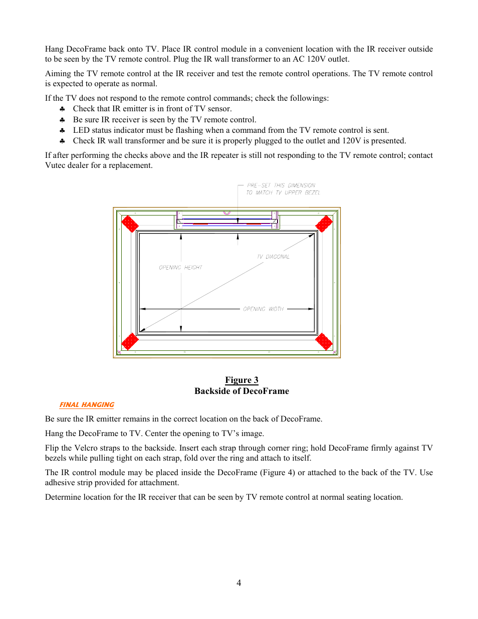 Vutec DECOFRAME - Installation Instructions User Manual | Page 5 / 6