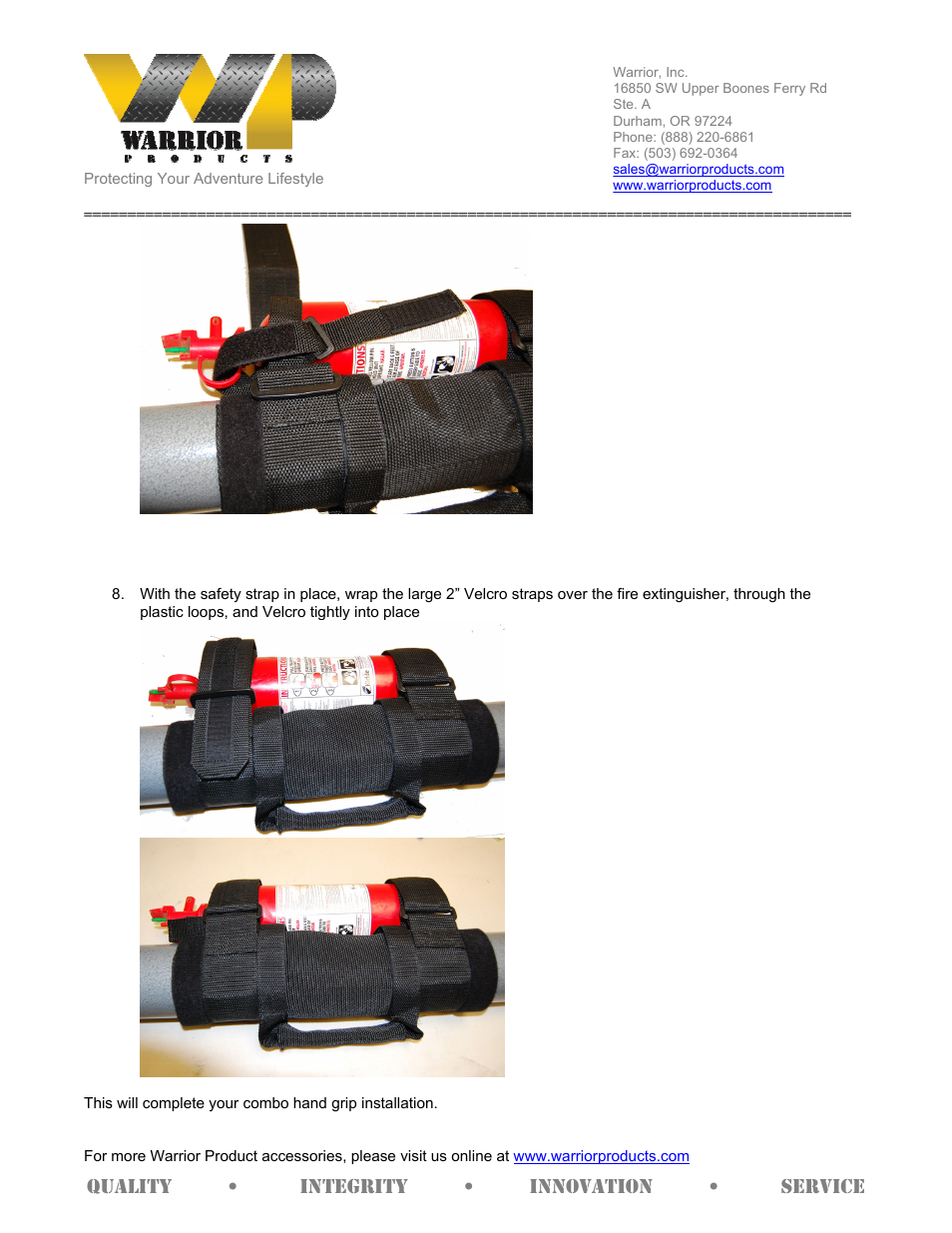 Warrior 4402 Combo Hand Grip (Universal) User Manual | Page 3 / 4