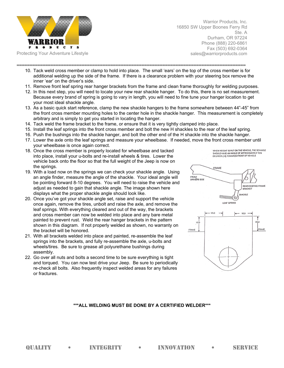 Warrior SR 180-6 SYSTEM (1976 – 1986 Jeep CJ5 & CJ7) User Manual | Page 2 / 3
