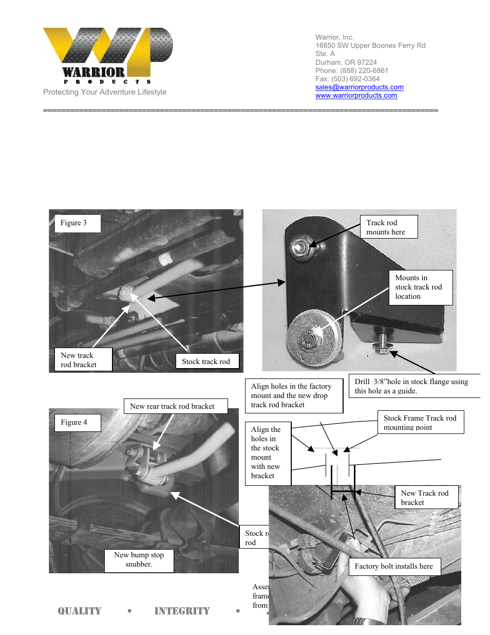 Warrior 30630 LIFT KIT (1987 – 1996 Jeep YJ Wrangler) User Manual | Page 3 / 5