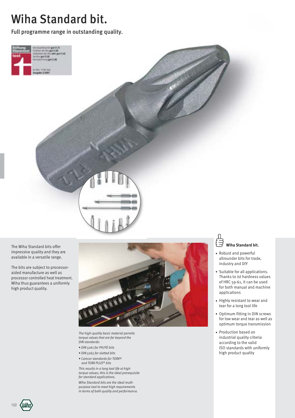 Wiha Tools Standard bit User Manual | 1 page