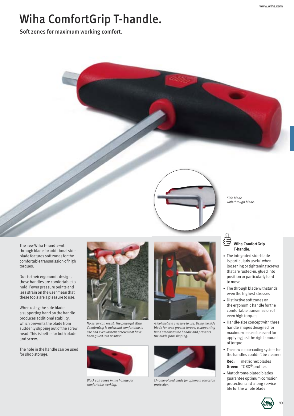 Wiha Tools ComfortGrip T-handle User Manual | 1 page
