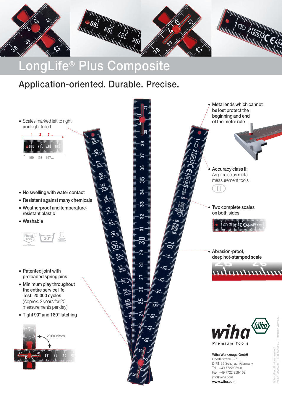 Longlife, Plus composite, Application-oriented. durable. precise | Wiha Tools LongLife Plus Composite User Manual | Page 2 / 2