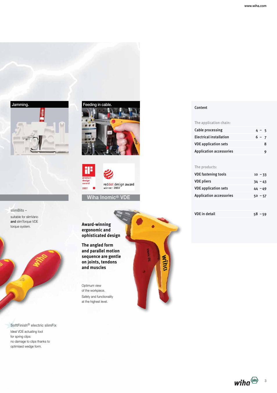 Wiha inomic | Wiha Tools VDE tools brochure User Manual | Page 3 / 68