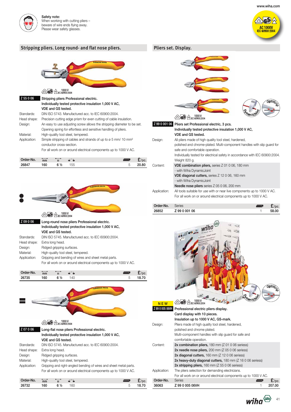 Wiha Tools VDE tools brochure User Manual | Page 41 / 68