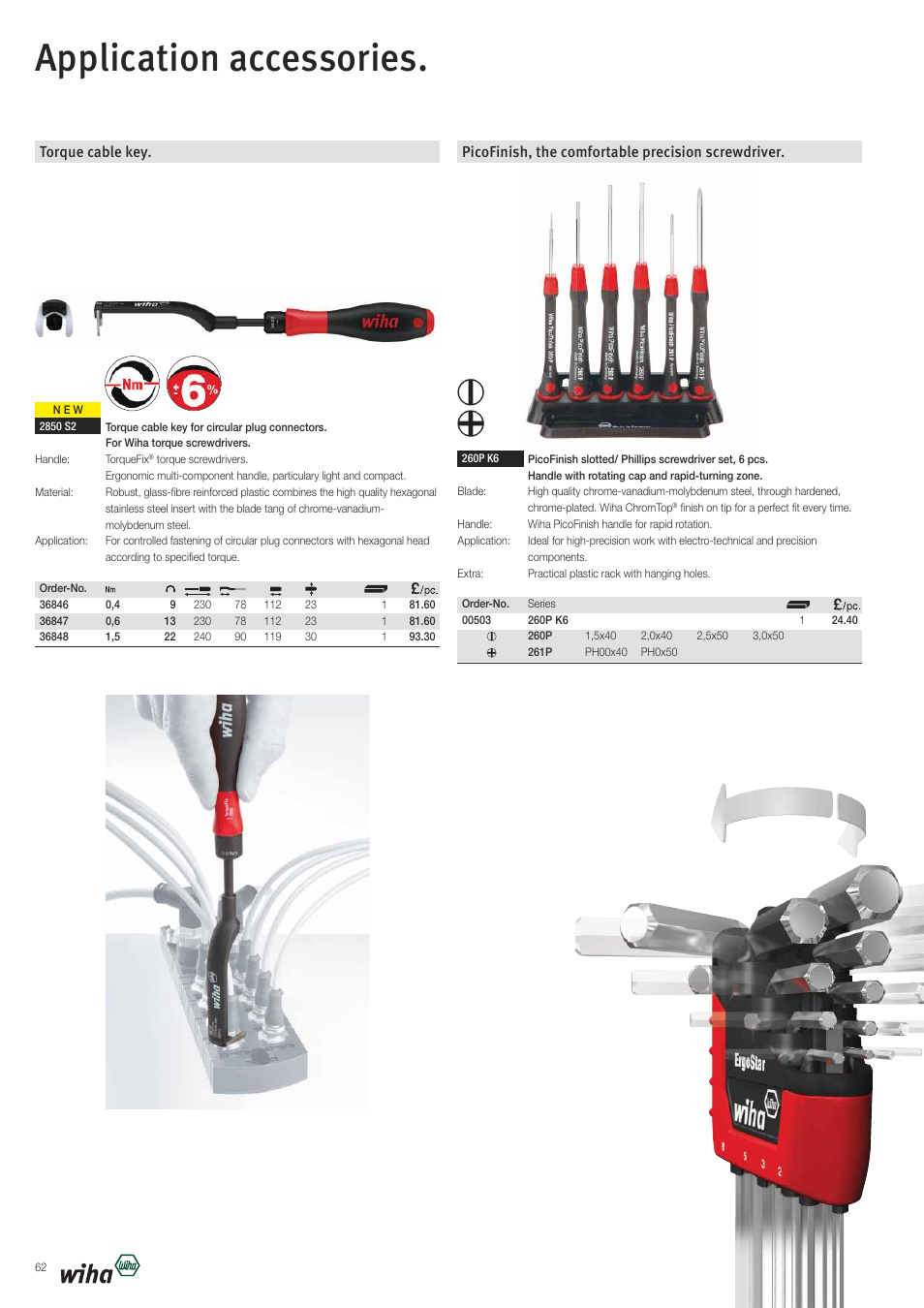 Application accessories | Wiha Tools VDE tools brochure User Manual | Page 62 / 68
