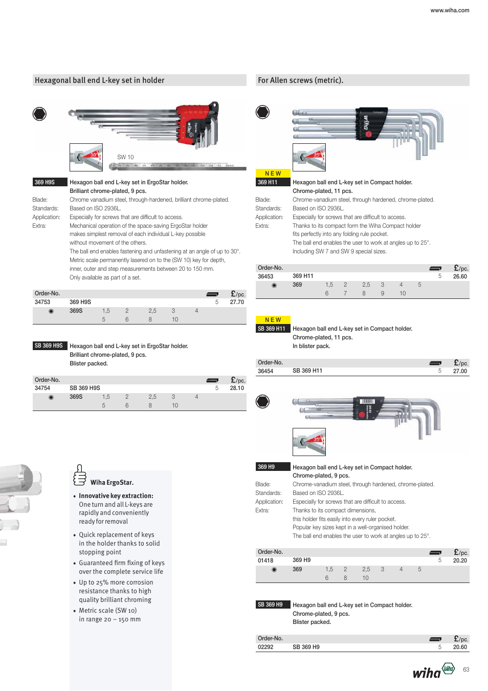 Wiha Tools VDE tools brochure User Manual | Page 63 / 68