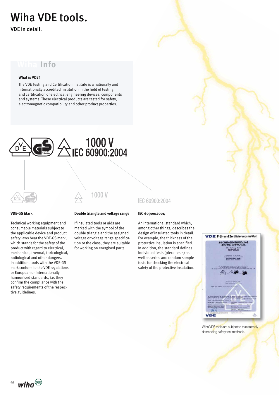 Wiha vde tools, Wiha info | Wiha Tools VDE tools brochure User Manual | Page 66 / 68