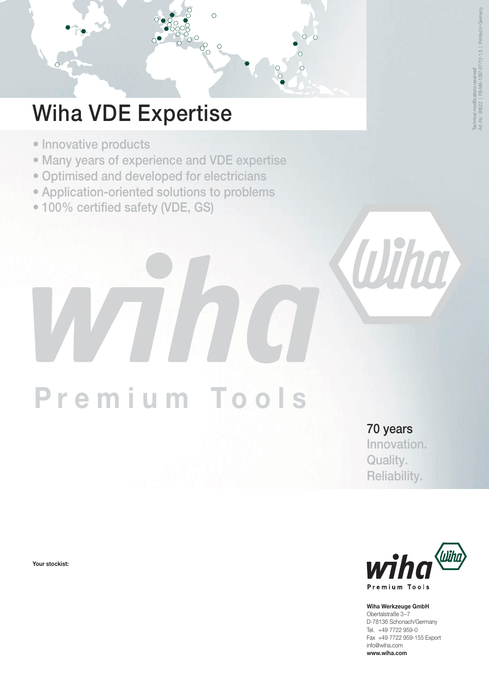 Wiha vde expertise | Wiha Tools VDE tools brochure User Manual | Page 68 / 68