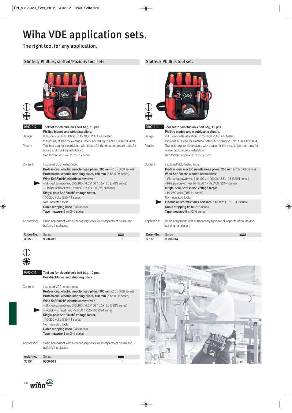 Wiha vde application sets, The right tool for any application, Slotted/ phillips, slotted/pozidriv tool sets | Slotted/ phillips tool set | Wiha Tools Mixed sets User Manual | Page 9 / 12