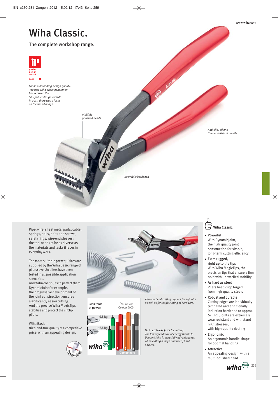 Wiha classic, The complete workshop range | Wiha Tools Pliers User Manual | Page 30 / 52