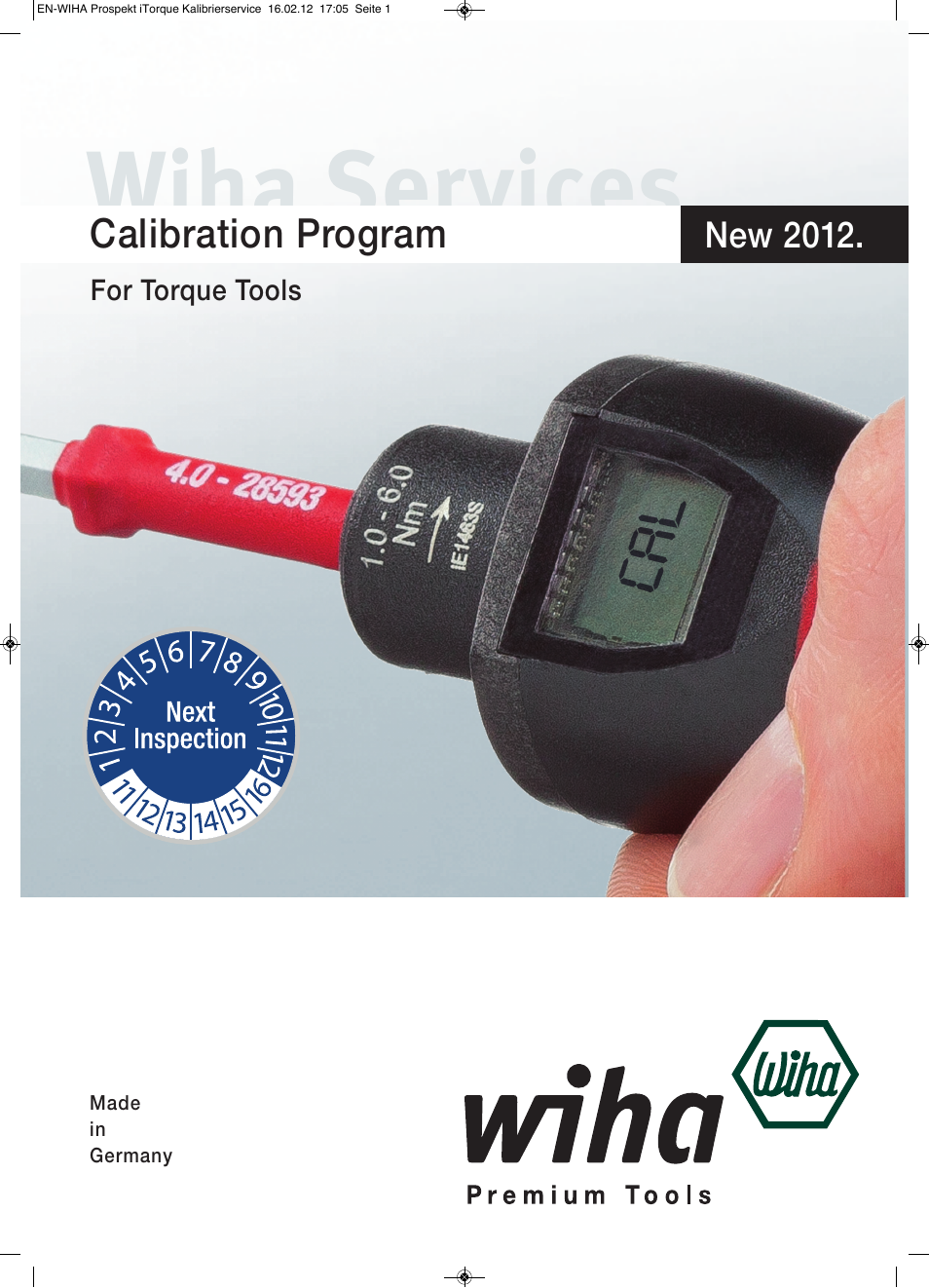 Wiha Tools iTorque Calibration Program User Manual | 4 pages