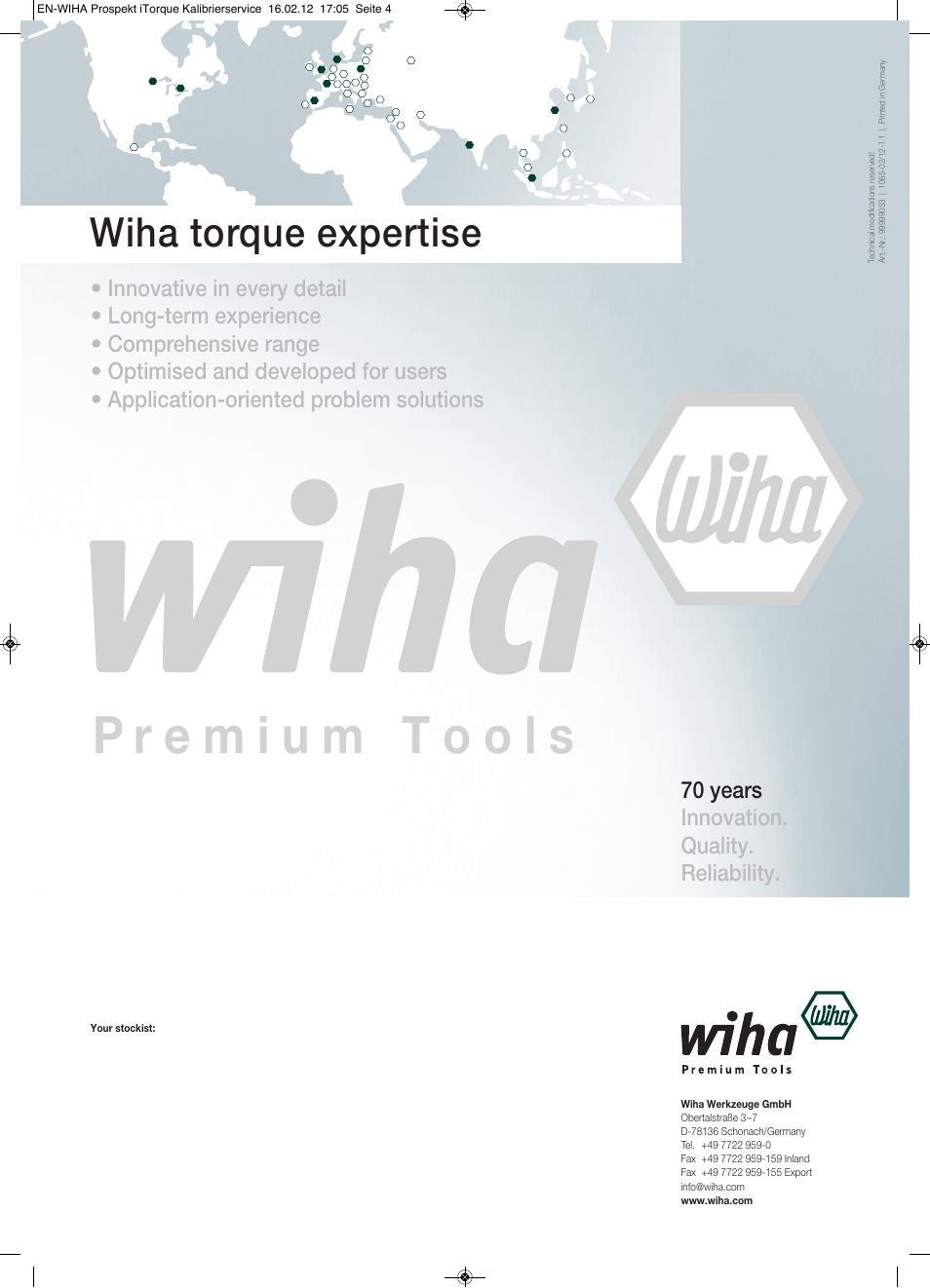 Wiha torque expertise | Wiha Tools iTorque Calibration Program User Manual | Page 4 / 4