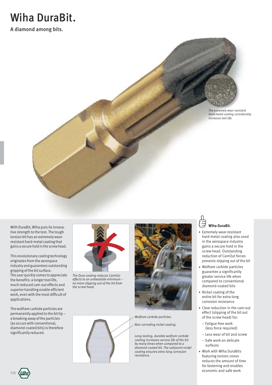 Wiha Tools DuraBit with torsion zone User Manual | 1 page