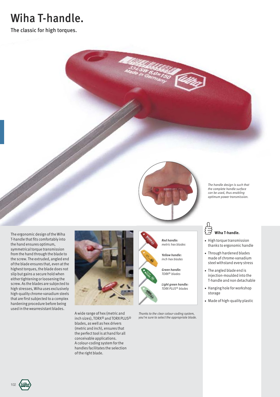 Wiha Tools T-handle User Manual | 1 page