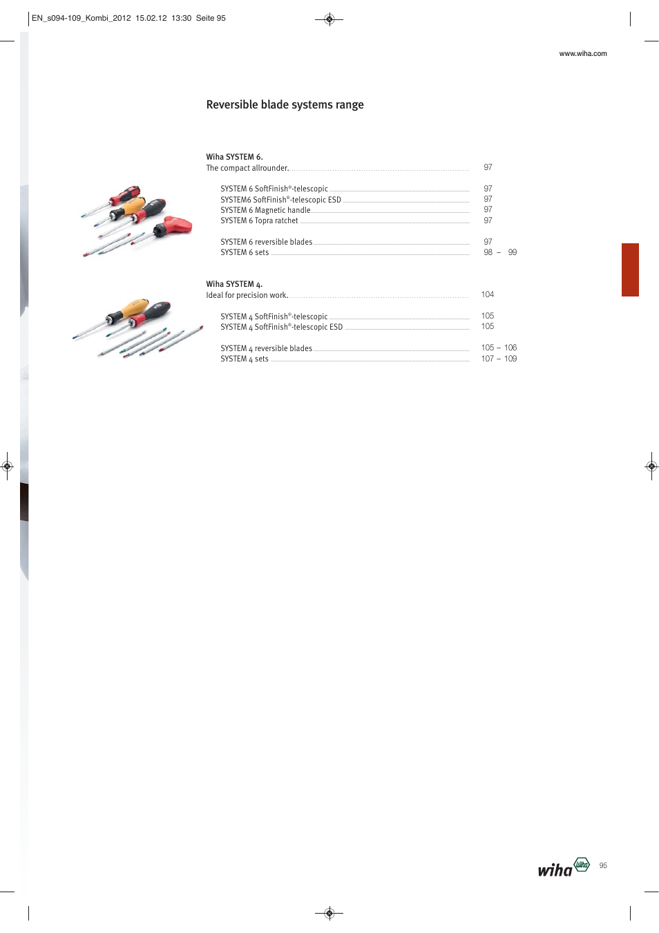 Reversible blade systems range | Wiha Tools Reversible blade systems User Manual | Page 2 / 16