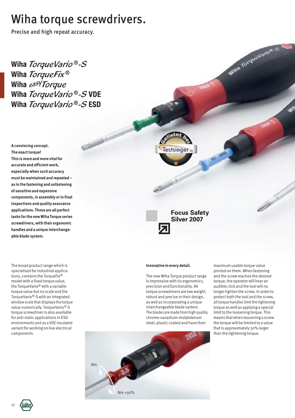 Wiha Tools TorqueVario-STplus User Manual | 4 pages