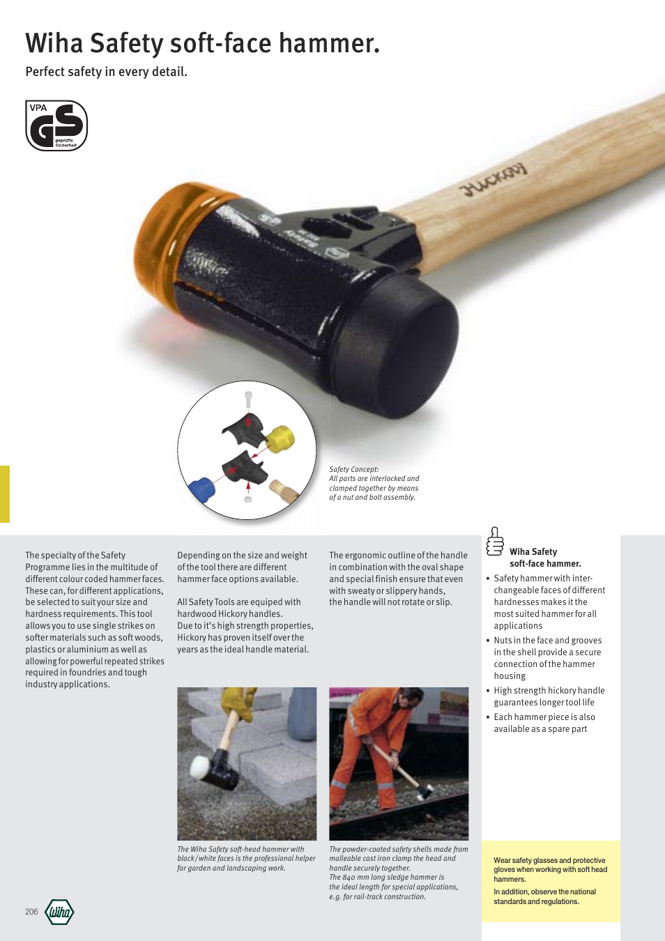 Wiha Tools Safety soft-face hammer User Manual | 1 page