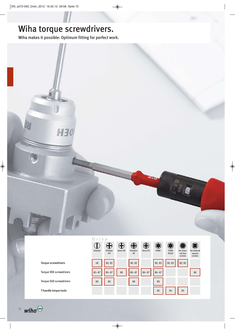 Wiha Tools Torque tools User Manual | 22 pages