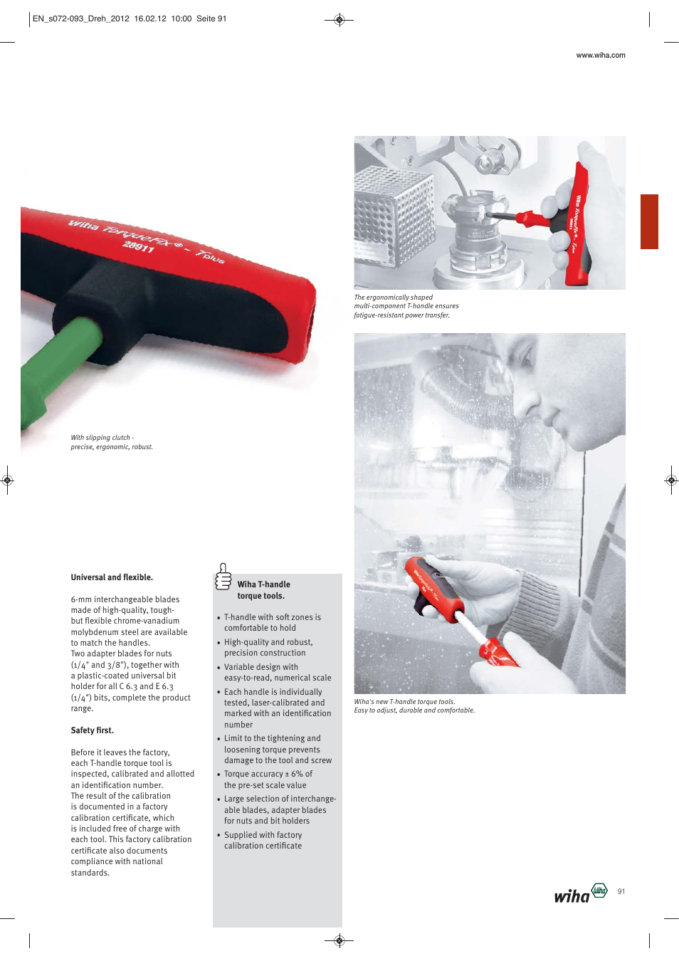 Wiha Tools Torque tools User Manual | Page 20 / 22