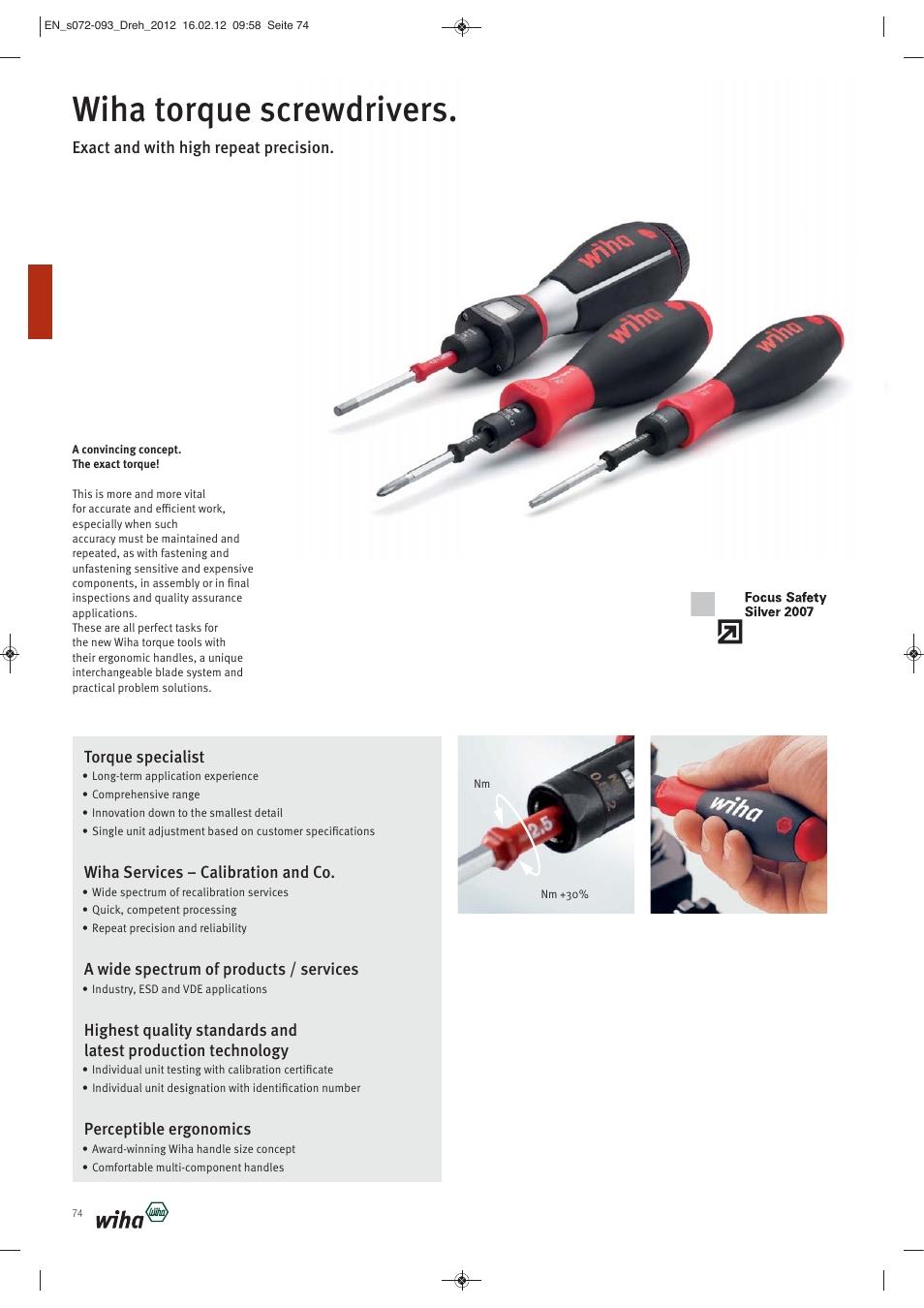Wiha torque screwdrivers | Wiha Tools Torque tools User Manual | Page 3 / 22