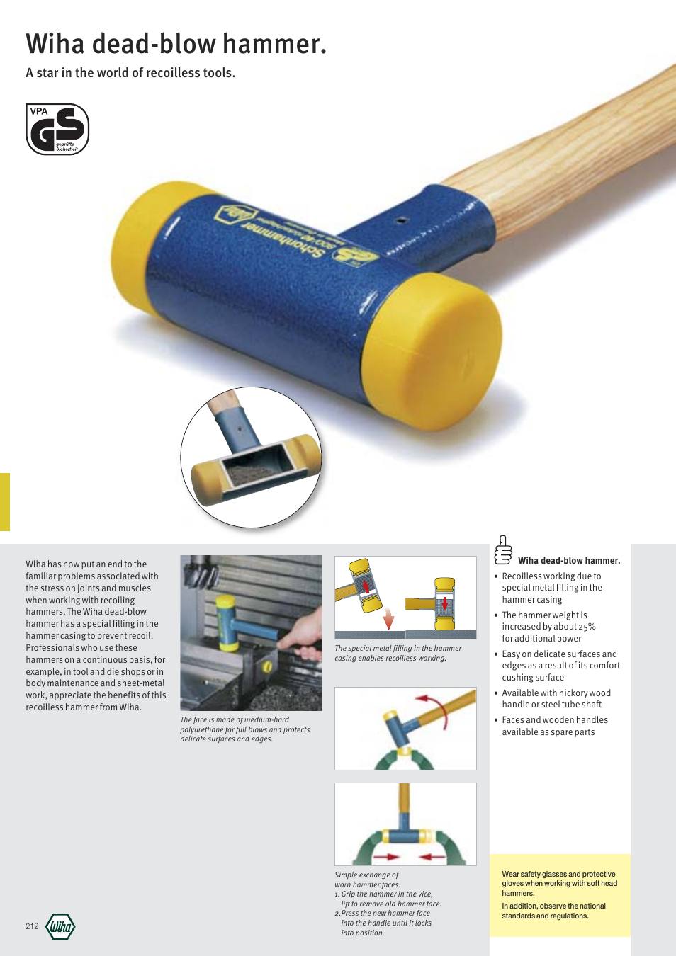 Wiha Tools Dead-blow hammer User Manual | 1 page