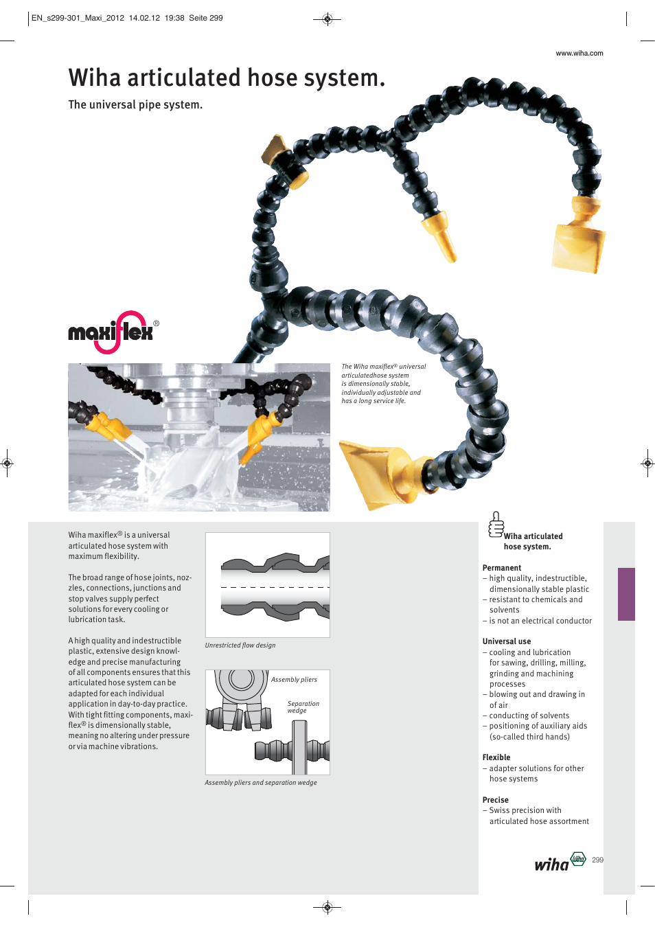 Wiha articulated hose system, The universal pipe system | Wiha Tools Measurement tools _ articulated hose systems User Manual | Page 8 / 10