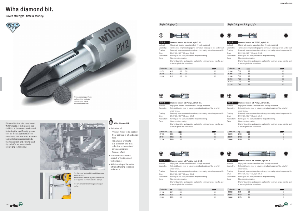 Wiha diamond bit | Wiha Tools Bits User Manual | Page 5 / 36