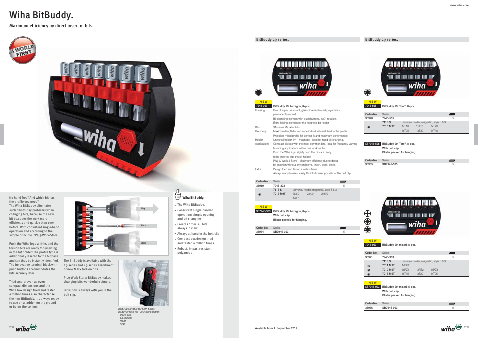 Wiha bitbuddy | Wiha Tools Product Catalogue 2012-2014 User Manual | Page 105 / 177