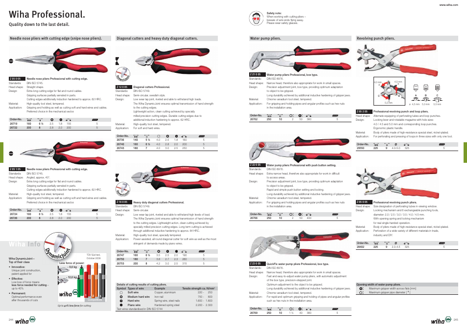 Wiha professional, Wiha info | Wiha Tools Product Catalogue 2012-2014 User Manual | Page 123 / 177