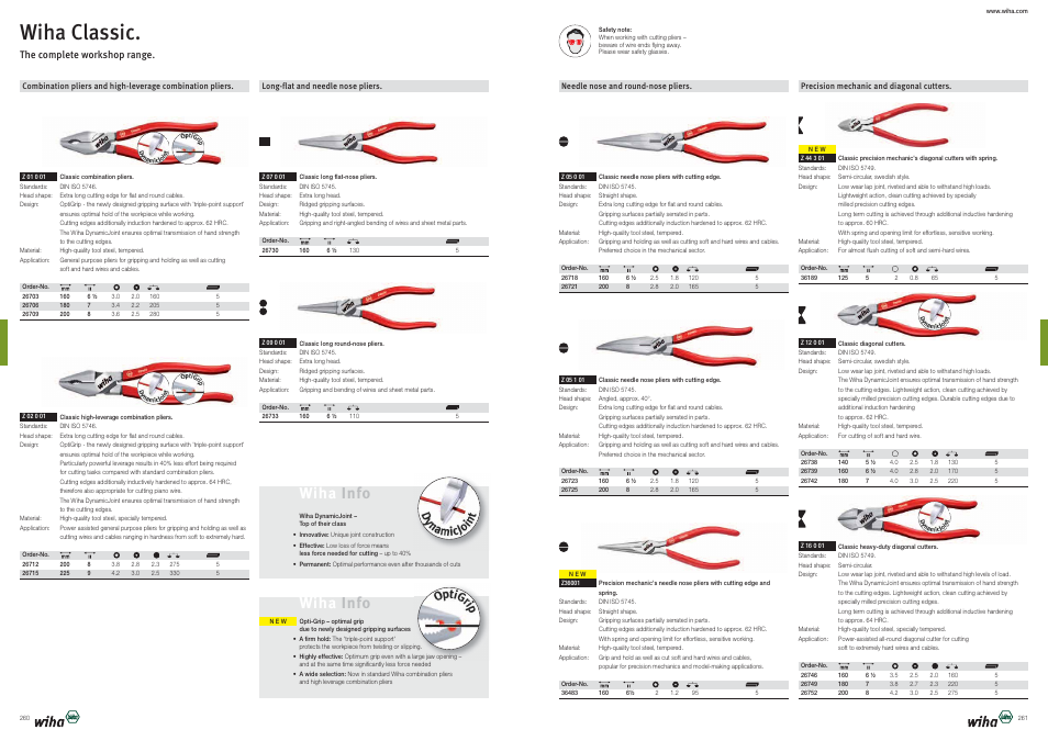 Wiha classic, Wiha info | Wiha Tools Product Catalogue 2012-2014 User Manual | Page 131 / 177