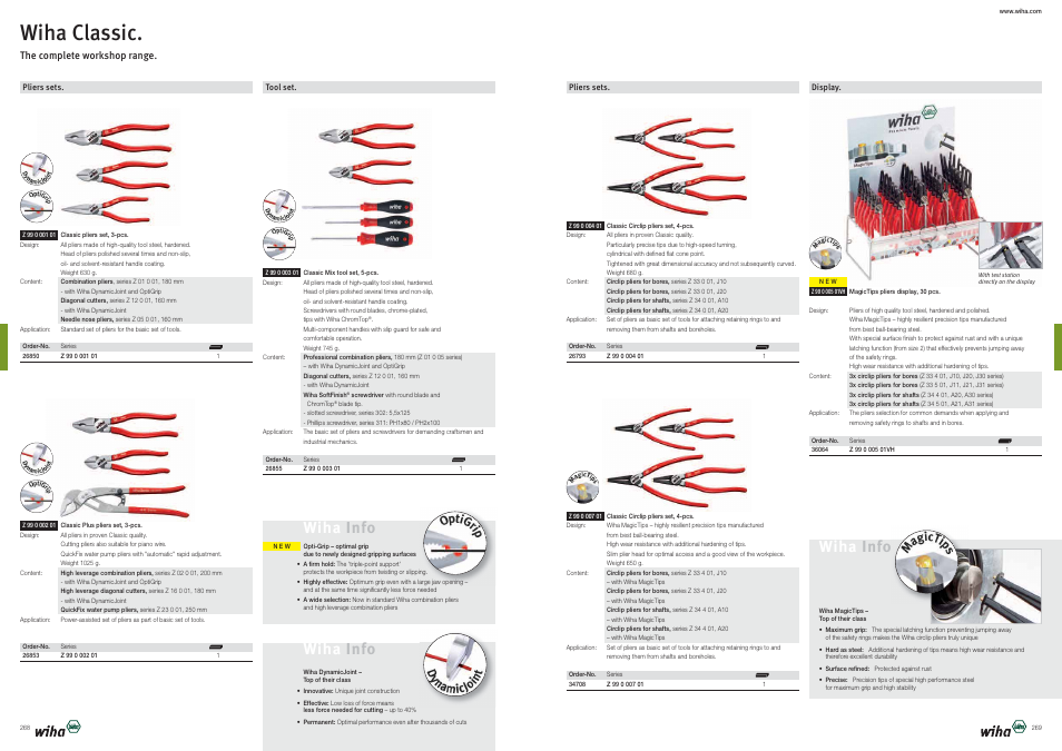 Wiha classic, Wiha info | Wiha Tools Product Catalogue 2012-2014 User Manual | Page 135 / 177