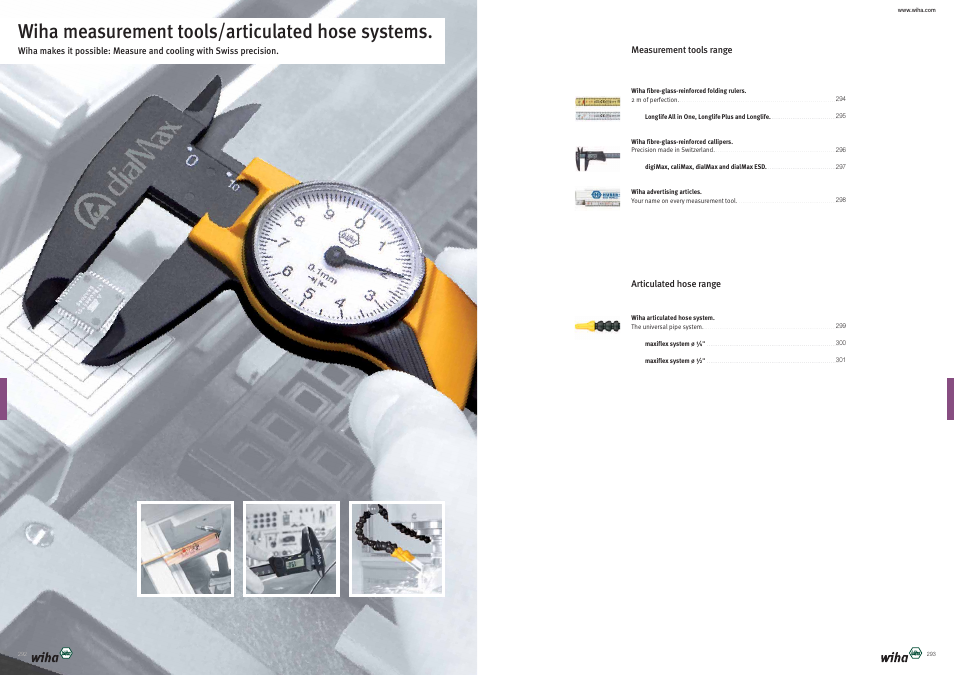 Wiha measurement tools/articulated hose systems | Wiha Tools Product Catalogue 2012-2014 User Manual | Page 147 / 177