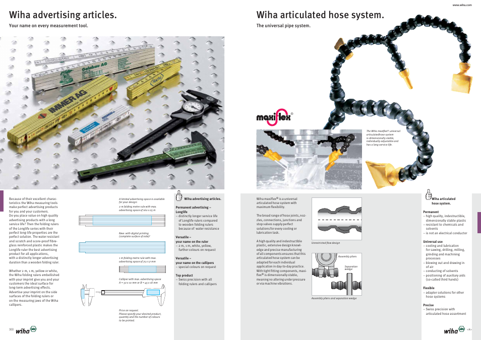 Wiha articulated hose system, Wiha advertising articles | Wiha Tools Product Catalogue 2012-2014 User Manual | Page 150 / 177