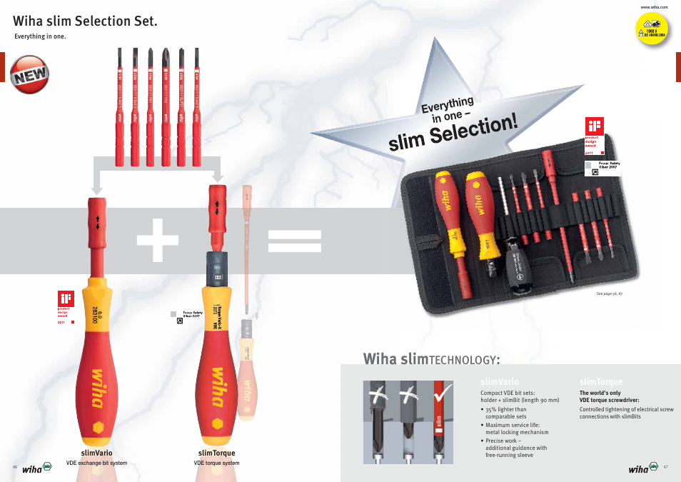 Slim selection, Wiha slim | Wiha Tools Product Catalogue 2012-2014 User Manual | Page 24 / 177