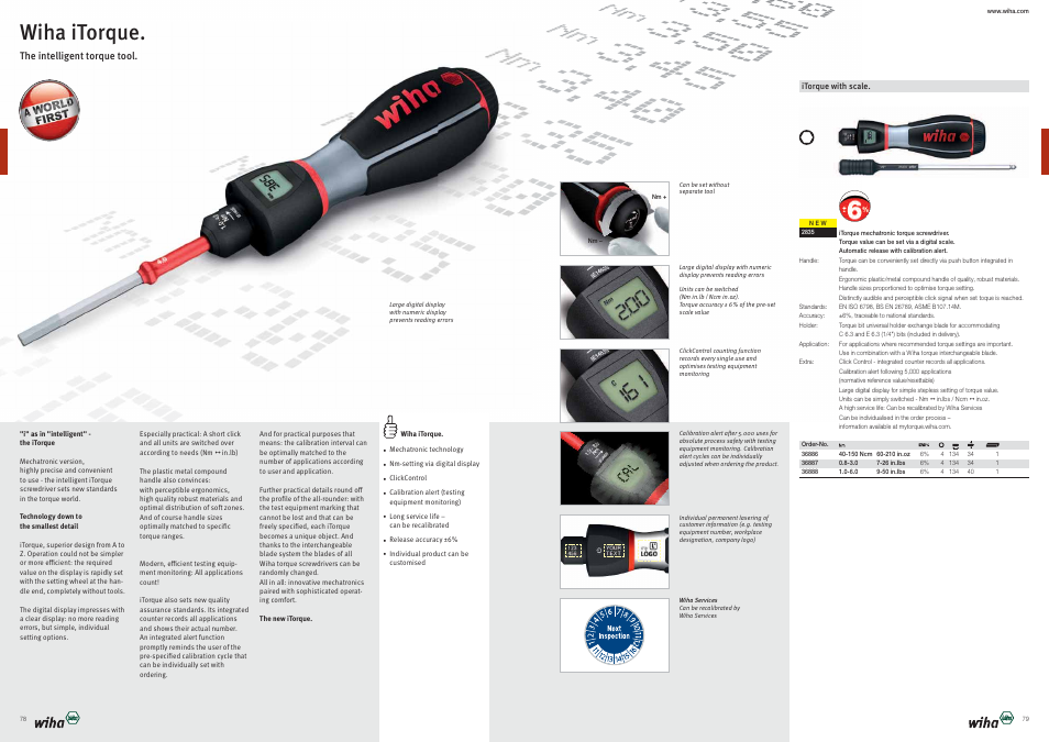 Wiha itorque | Wiha Tools Product Catalogue 2012-2014 User Manual | Page 40 / 177