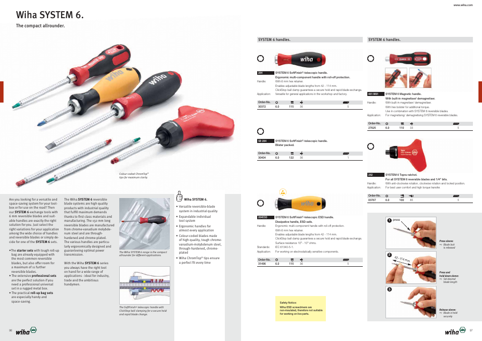 Wiha system 6 | Wiha Tools Product Catalogue 2012-2014 User Manual | Page 49 / 177