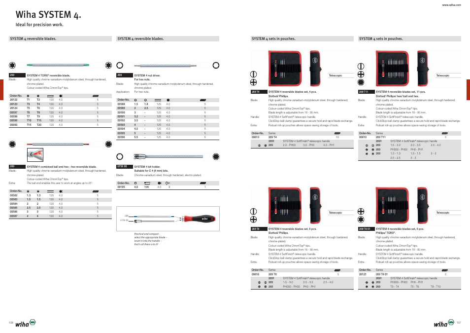 Wiha system 4 | Wiha Tools Product Catalogue 2012-2014 User Manual | Page 54 / 177