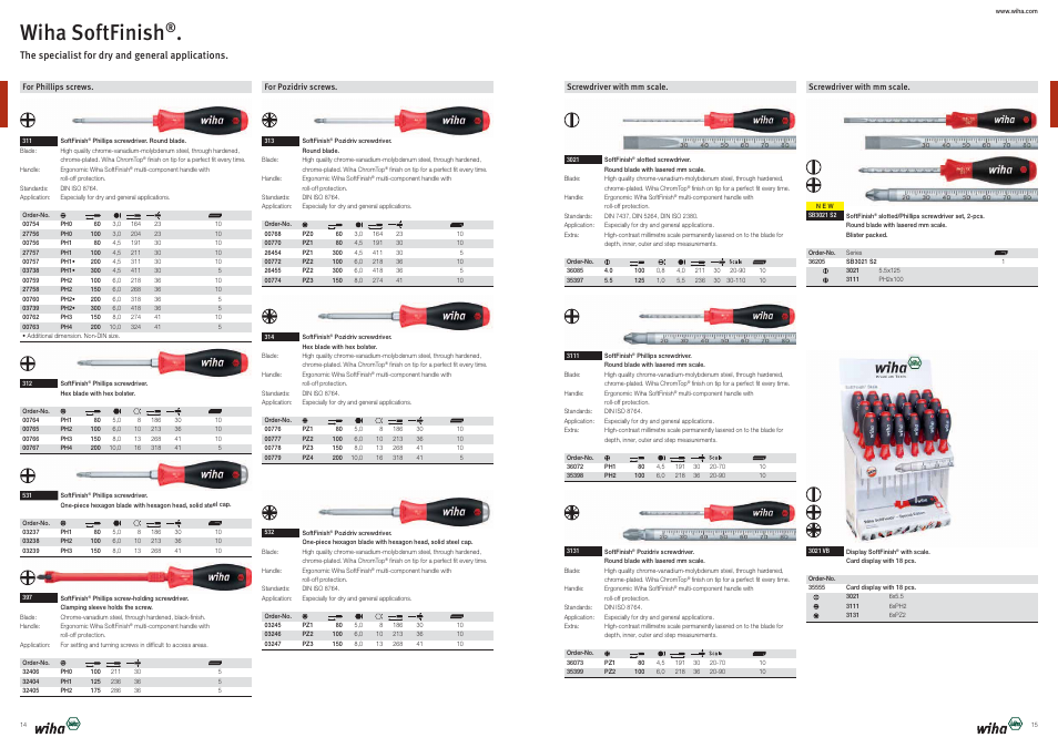 Wiha softfinish | Wiha Tools Product Catalogue 2012-2014 User Manual | Page 8 / 177