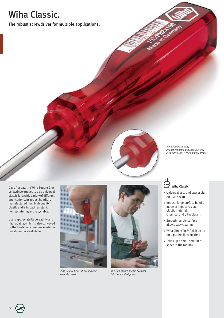 Wiha Tools Classic User Manual | 1 page