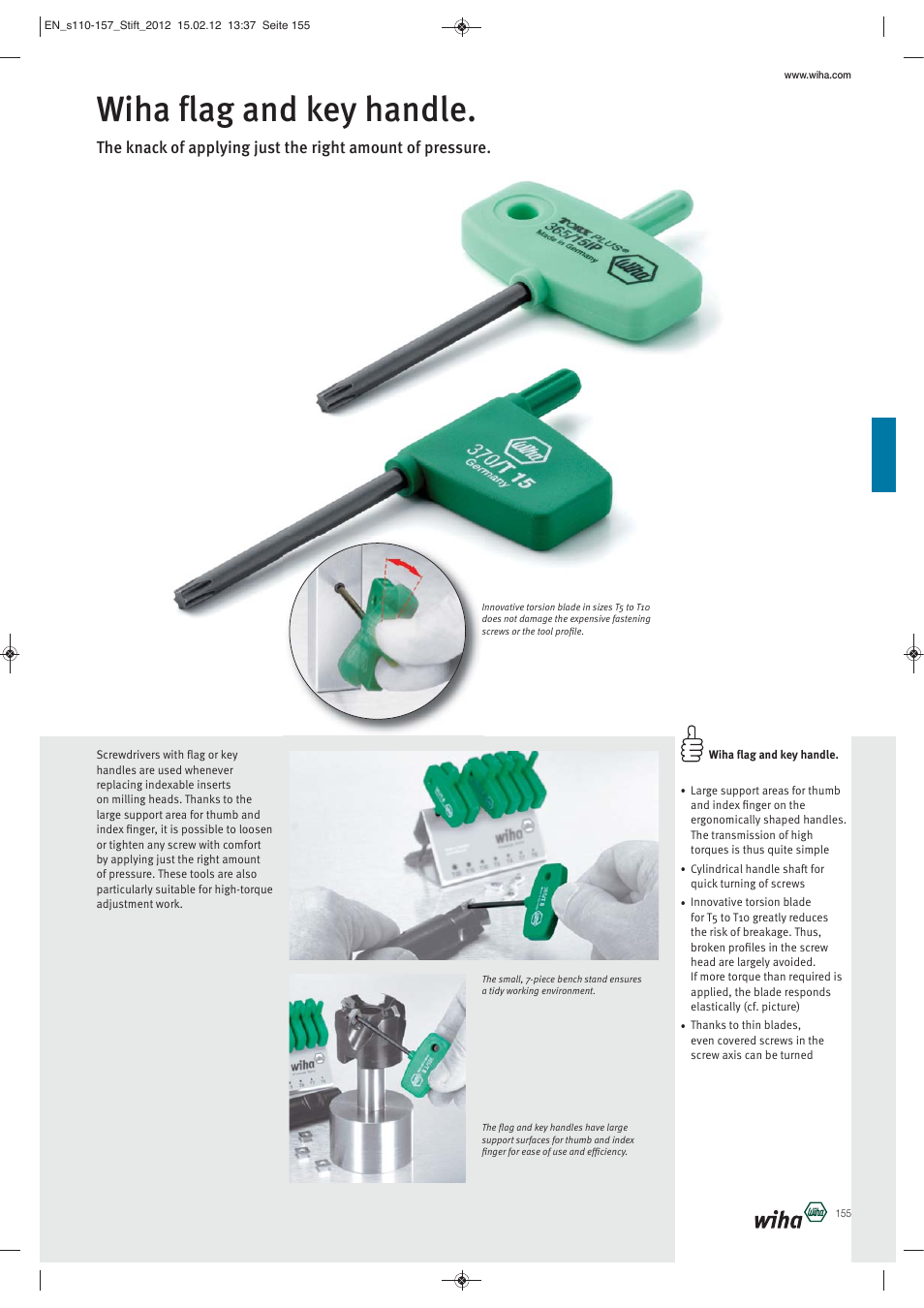 Wiha ﬂag and key handle | Wiha Tools L-Keys User Manual | Page 46 / 48