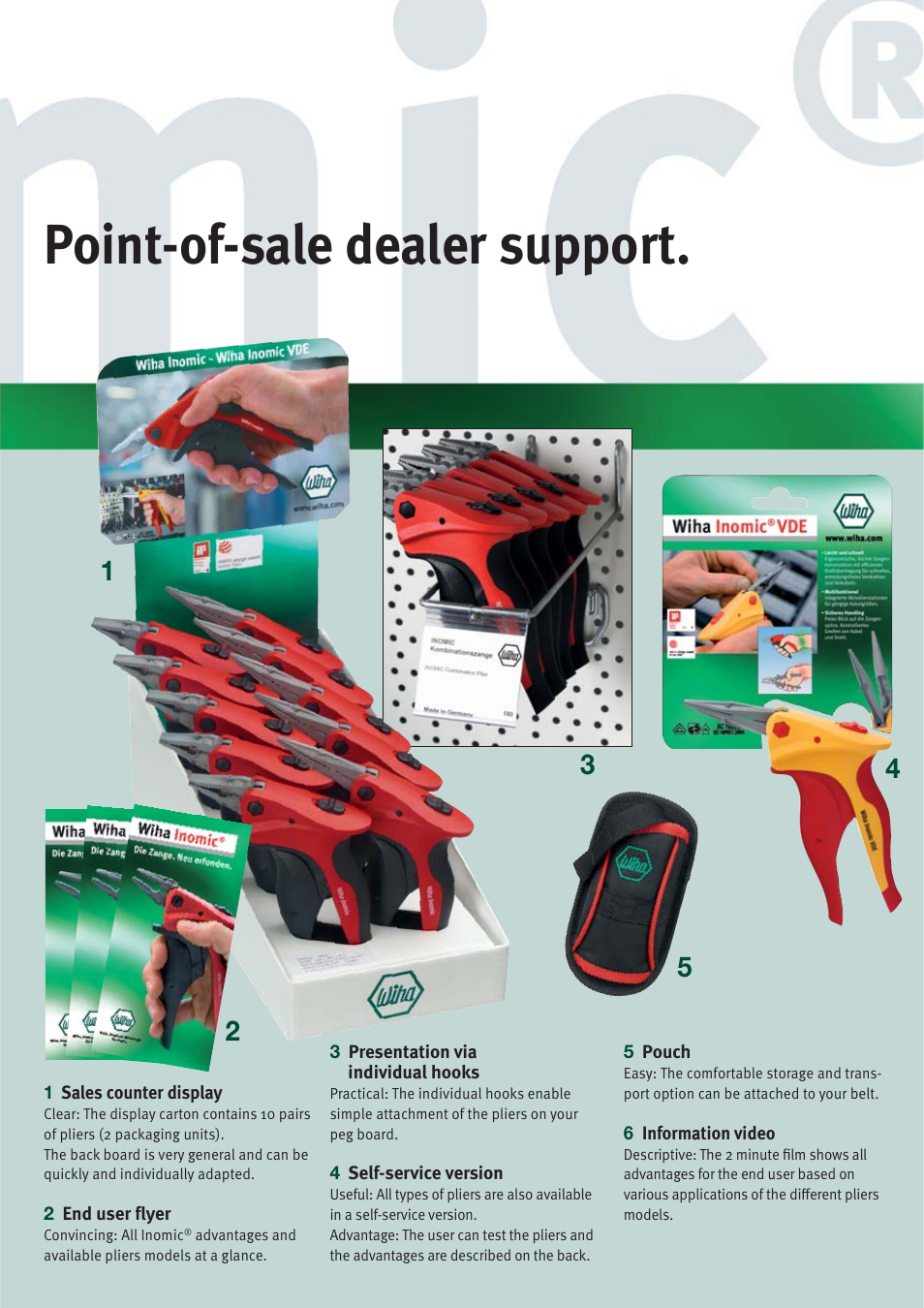 Point-of-sale dealer support | Wiha Tools Inomic brochure User Manual | Page 11 / 12