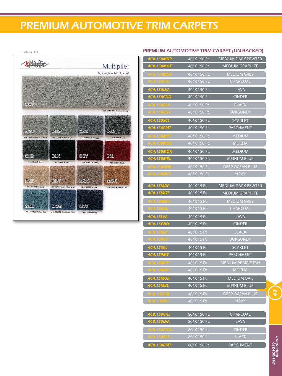 Xscorpion Accessory Catalog User Manual | Page 47 / 68