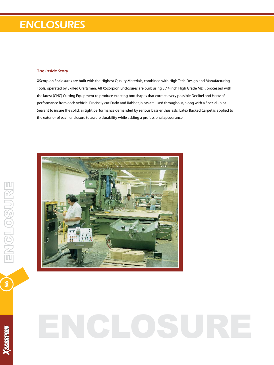 Enclosure, Enclosures | Xscorpion Accessory Catalog User Manual | Page 56 / 68